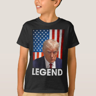 Donald Trump 2024 President Legend American Flag  T-Shirt