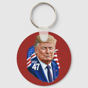 Donald Trump 2024 Presidential 47 Winner Key Ring