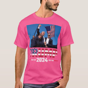 Donald Trump 2024 Survived Shot At Election Rally T-Shirt
