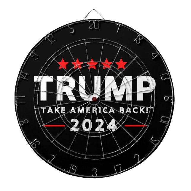 Donald Trump 2024 Take America Back  Dartboard (Front)