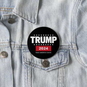 Donald Trump 2024 Take America Back Election  7.5 Cm Round Badge