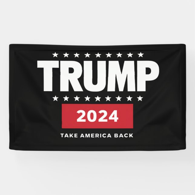 Donald Trump 2024 Take America Back Election  Banner (Horizontal)