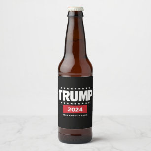 Donald Trump 2024 Take America Back Election  Beer Bottle Label