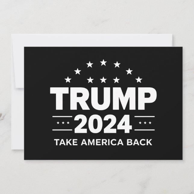 Donald Trump 2024 Take America Back Election Invitation (Front)