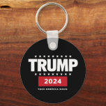 Donald Trump 2024 Take America Back Election  Key Ring<br><div class="desc">Donald Trump 2024 Take America Back Election The Return</div>