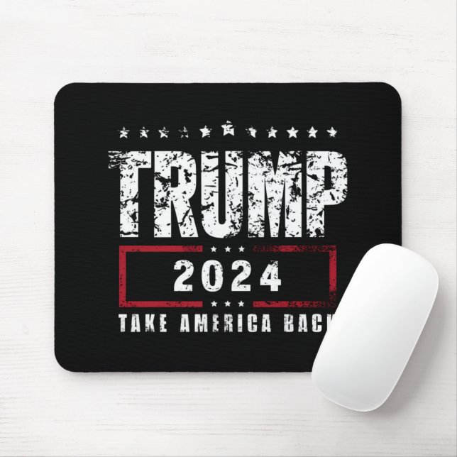 Donald Trump 2024 Take America Back Election  Mouse Pad (With Mouse)