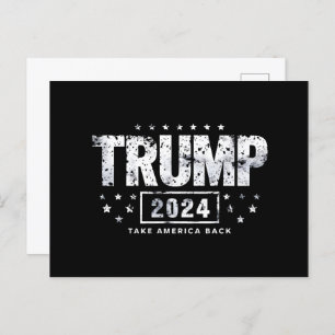 Donald Trump 2024 Take America Back Election Postcard