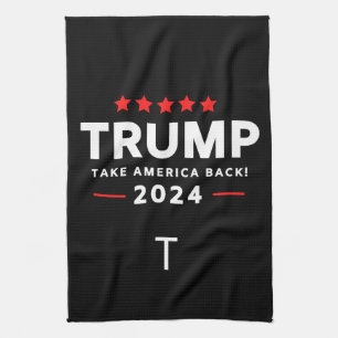 Donald Trump 2024 Take America Back Election  Tea Towel