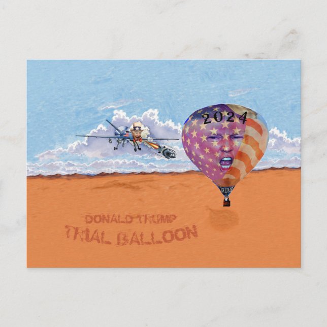 Donald Trump 2024 Trial Balloon Postcard (Front)