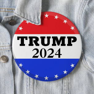 Donald Trump 2024 - Trump for President 6 Cm Round Badge