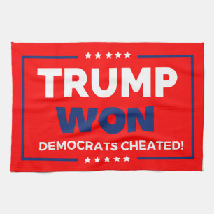 Donald Trump 2024 Trump Won Tea Towel