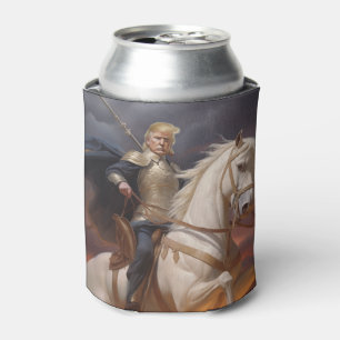 Donald Trump 2024 White Horse Knight Hero Funny AI Can Cooler