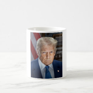 Donald Trump 2025 American President Portrait Coffee Mug