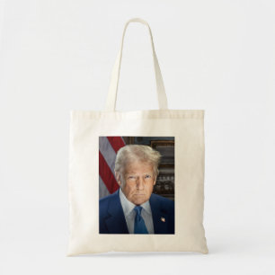 Donald Trump 2025 American President Portrait Tote Bag