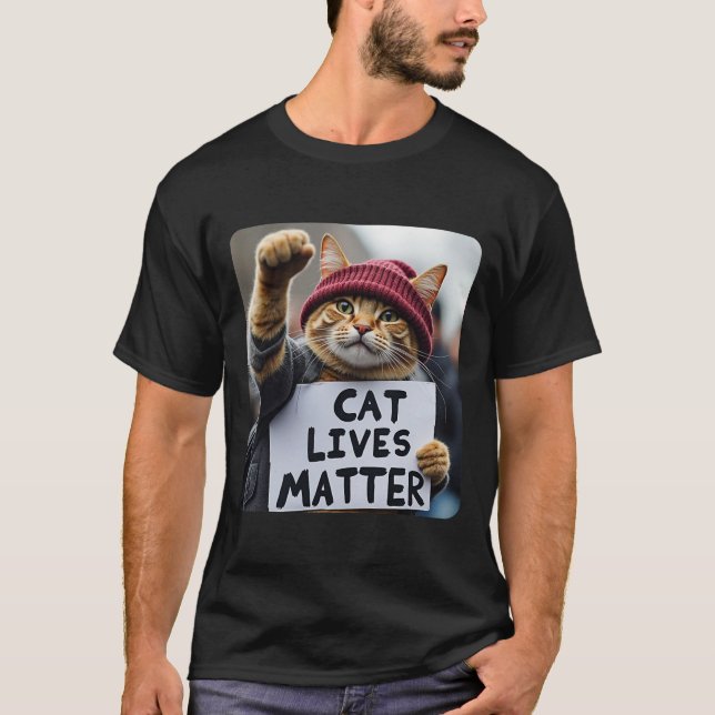 Donald Trump 2025 Cats Live Problem  T-Shirt (Front)