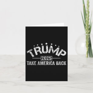 Donald Trump 2025 Take America Back 4th Of July El Card