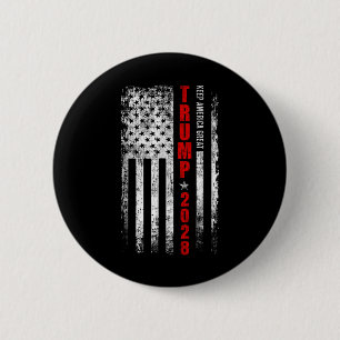 Donald Trump 2028 Keep America Great Election Usa  6 Cm Round Badge