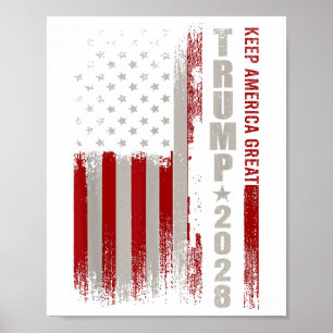 Donald Trump 2028 Keep America Great Election Usa  Poster