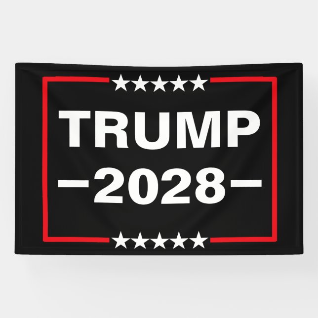 Donald Trump 2028 President Banner (Horizontal)