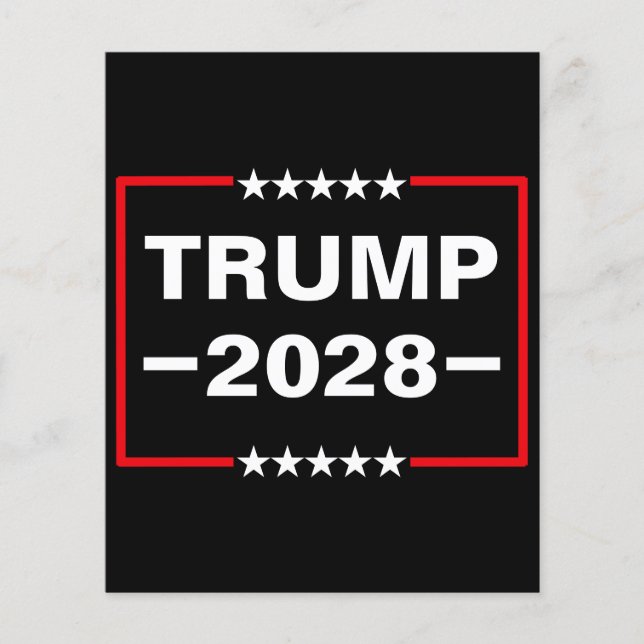 Donald Trump 2028 President Flyer (Front)