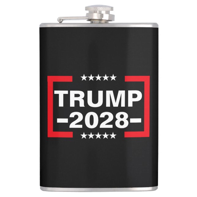 Donald Trump 2028 President Hip Flask (Front)