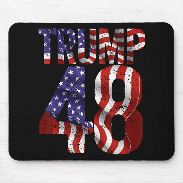 Donald Trump 2028 Trump 45 47 48th President Ameri Mouse Pad (Front)