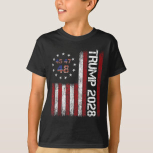 Donald Trump 2028 Trump 45 47 48th President Ameri T-Shirt