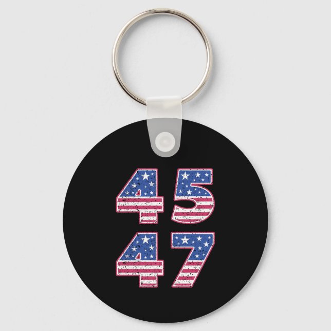 Donald Trump 45-47 Key Ring (Front)