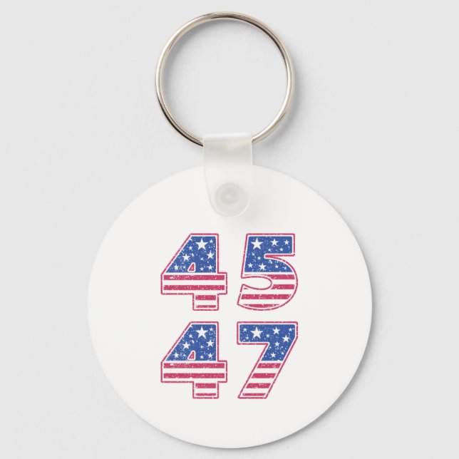 Donald Trump 45-47 Key Ring (Front)