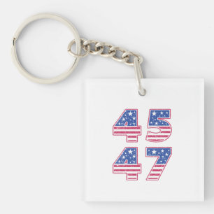 Donald Trump 45-47 Key Ring