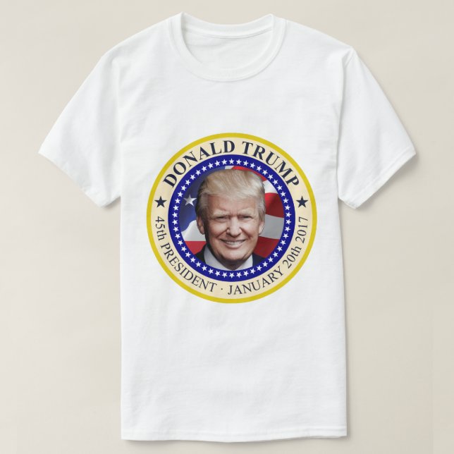 Donald Trump 45th President of the United States T-Shirt (Design Front)