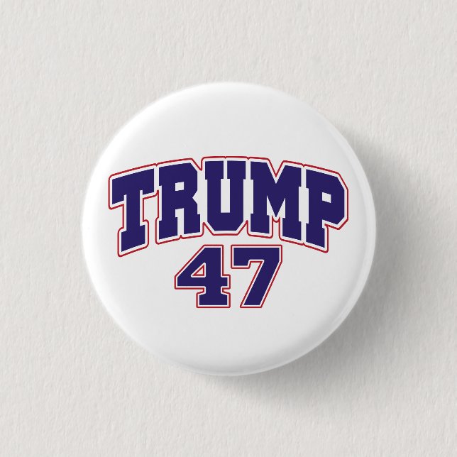Donald Trump 47 3 Cm Round Badge (Front)