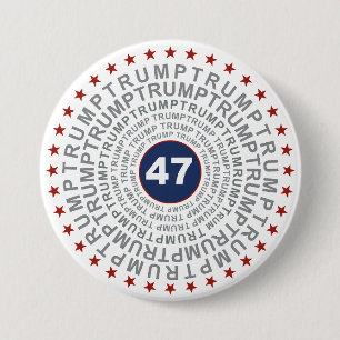 Donald Trump '47' 7.5 Cm Round Badge