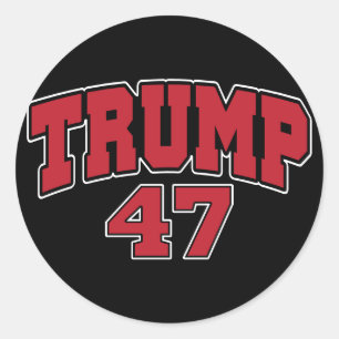 Donald Trump 47 Classic Round Sticker