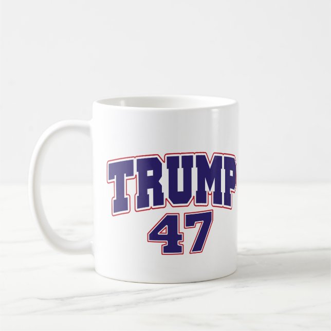 Donald Trump 47 Coffee Mug (Left)