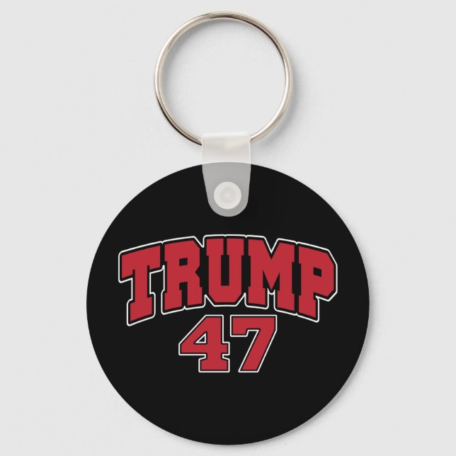Donald Trump 47 Key Ring (Front)