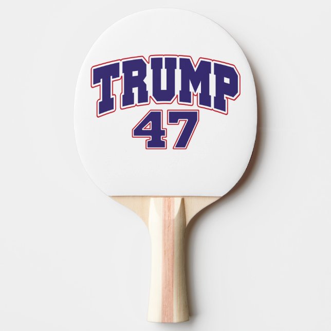 Donald Trump 47 Ping Pong Paddle (Front)