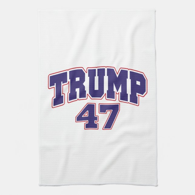 Donald Trump 47 Tea Towel (Vertical)
