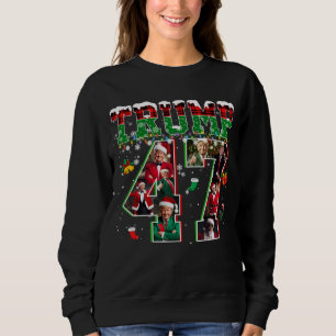 Donald Trump 47th President 2024 Christmas Santa Sweatshirt