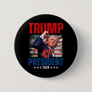 Donald Trump 47th President 2024 Trump Inauguratio 6 Cm Round Badge