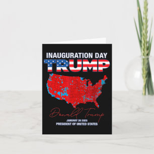 Donald Trump 47th President 2025 Inauguration Usa Card