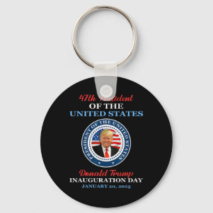 Donald Trump 47th President 2025 Inauguration Usa Key Ring