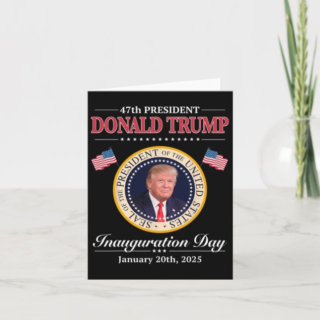 Donald Trump 47th President Inauguration 2025 Supp Card (Front)