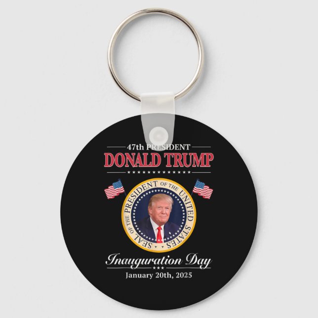 Donald Trump 47th President Inauguration 2025 Supp Key Ring (Front)