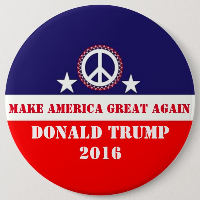 Donald Trump 6 Cm Round Badge (Front)