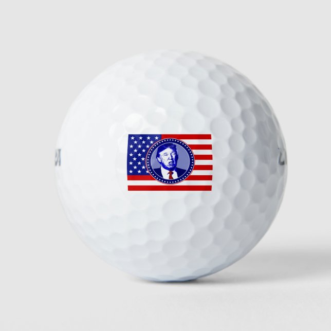donald trump american flag golf balls (Front)