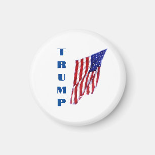 Donald Trump American Flag Pop Art Magnet