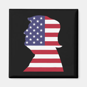 Donald Trump American Flag President Republican Tr Magnet