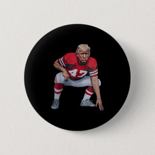 Donald Trump American Football President 2025 Elec 6 Cm Round Badge