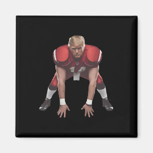 Donald Trump American Footbyll President 2024 Elec Magnet